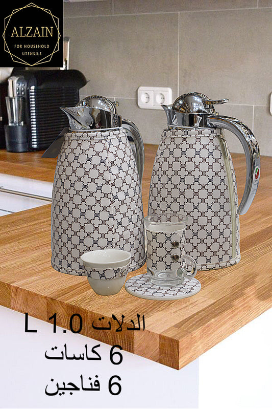 طقم دلات مع فناجين وكاسات